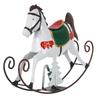 Vintage Iron Rocking Horse Figurine for Christmas Table Decor Horse Decor Collectible Decorations Animal Model Ornament Statue