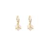 Light Luxury High-End Earrings, Simple Retro Opal Hydrangea Earrings, Women'S Fashion Niche Earrings.