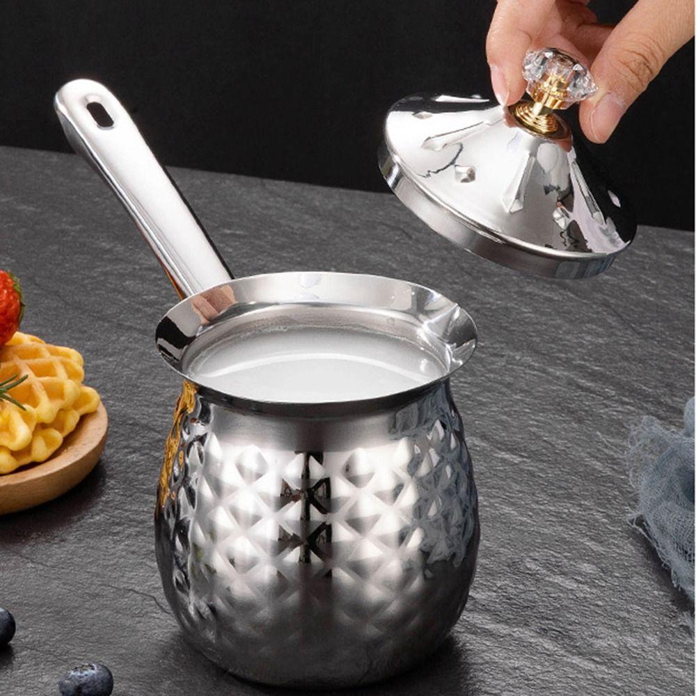 Handcrafted Turkish Coffee Pot Stable Heating Pot Versatile Melting Jug  Stove Top