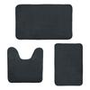 Set of 3 Bathroom Rugs Super Absorbent Nonslip Foot Mats European Shower Mat