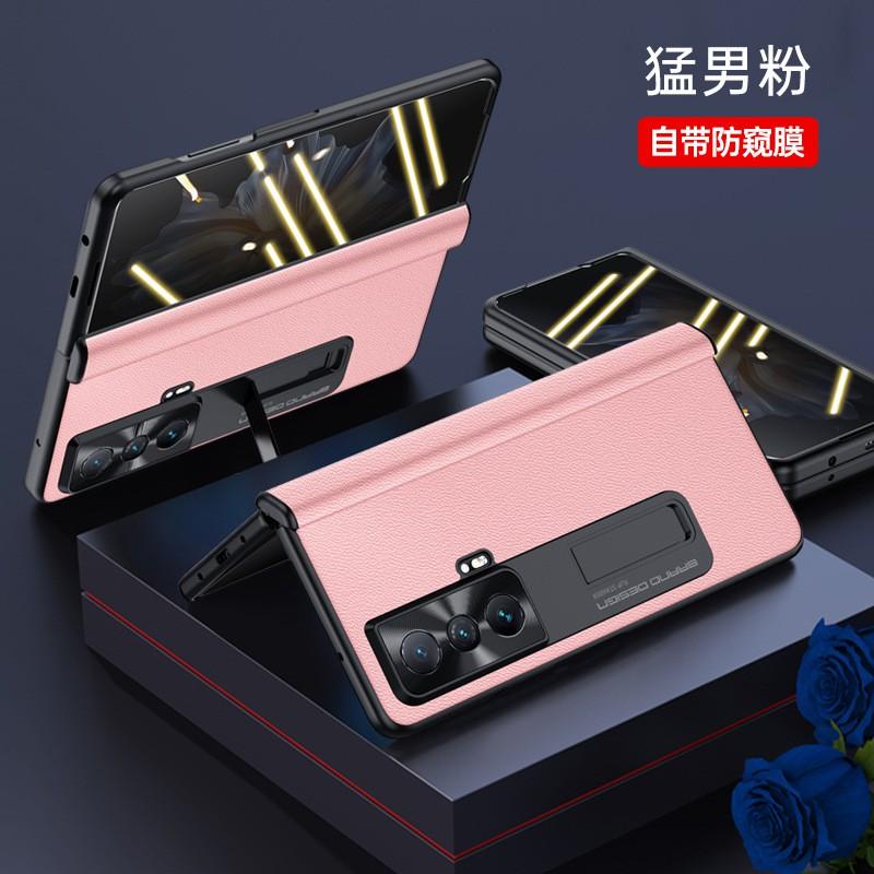 Full Coverage Foldable Phone Case Honor Magic V With Hinge Protection Stand Support Anti Drop Leather Cover