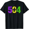 Mardi Gras 504 Nola New Orleans Louisiana Mardi Unisex T-Shirt
