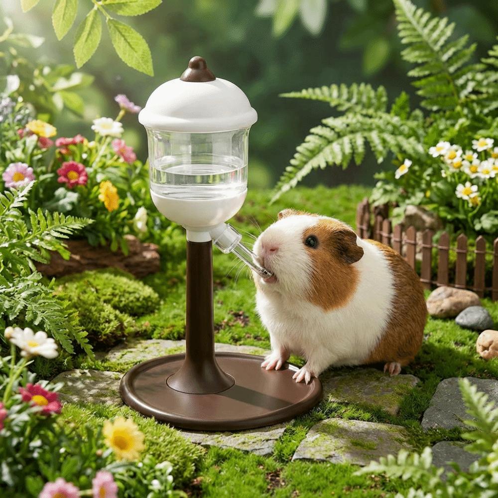 Leakproof Automatic Drinking Fountain With LED Light Animal Water Dispenser  for Rabbit/Squirrel