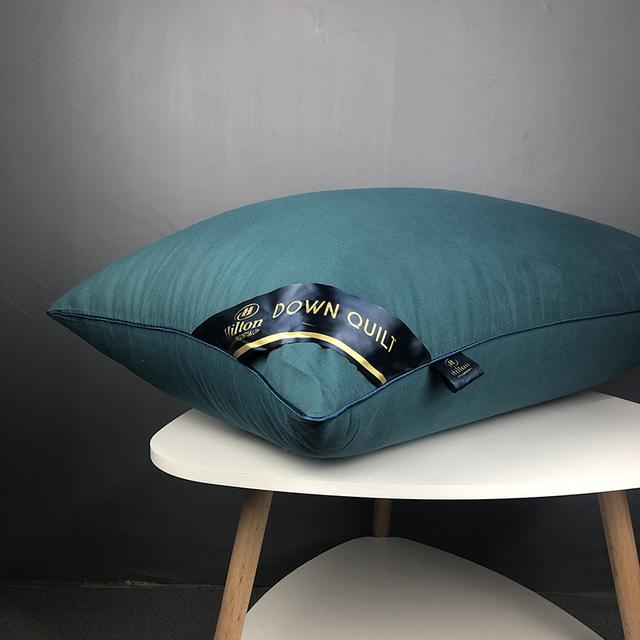 Chinese Natural Cotton Single Pillow 100% Polyester Fiber Orthopedic Neck Pillow Hotel Memory Pillow Healthy Sleep Stand 1PC