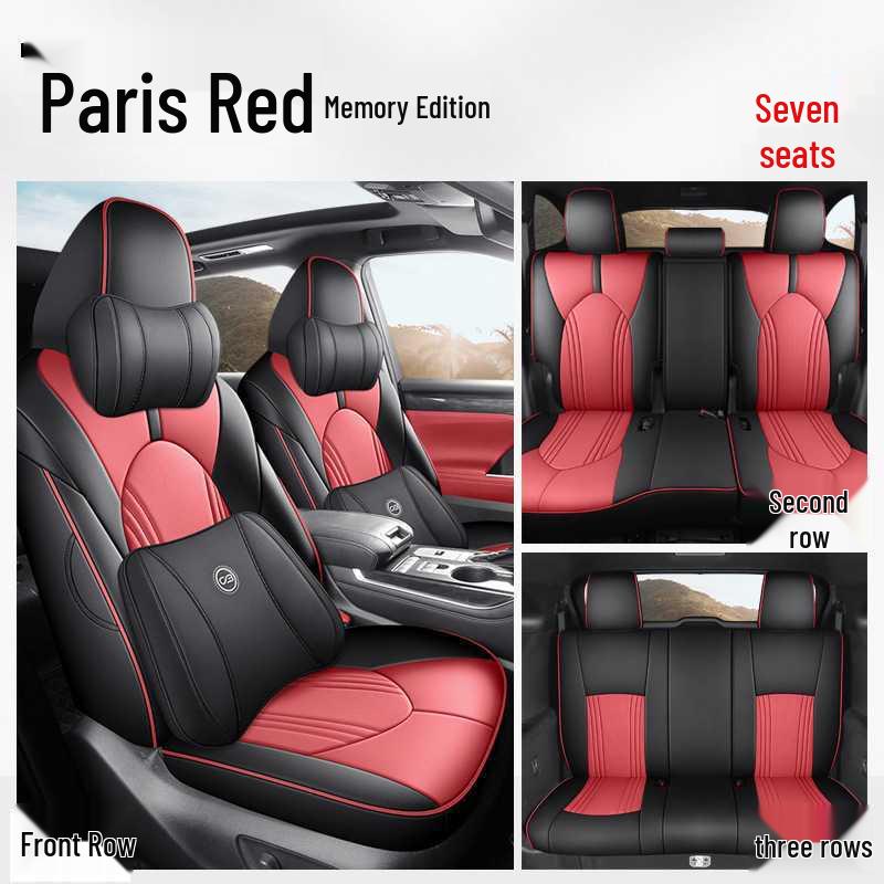 Toyota Highlander Car Seat Cushion Set: 5-Seater and 7-Seater All-Season Full Coverage Interior Accessories