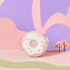 Cute donut-shaped partition PP lunch box, large capacity, microwave-safe portable bento box for students & office workers