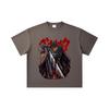 260 GSM Double Yarn 32 Count 100% Cotton Berserk V7 Print Unisex Heavy Cotton T Shirt… More