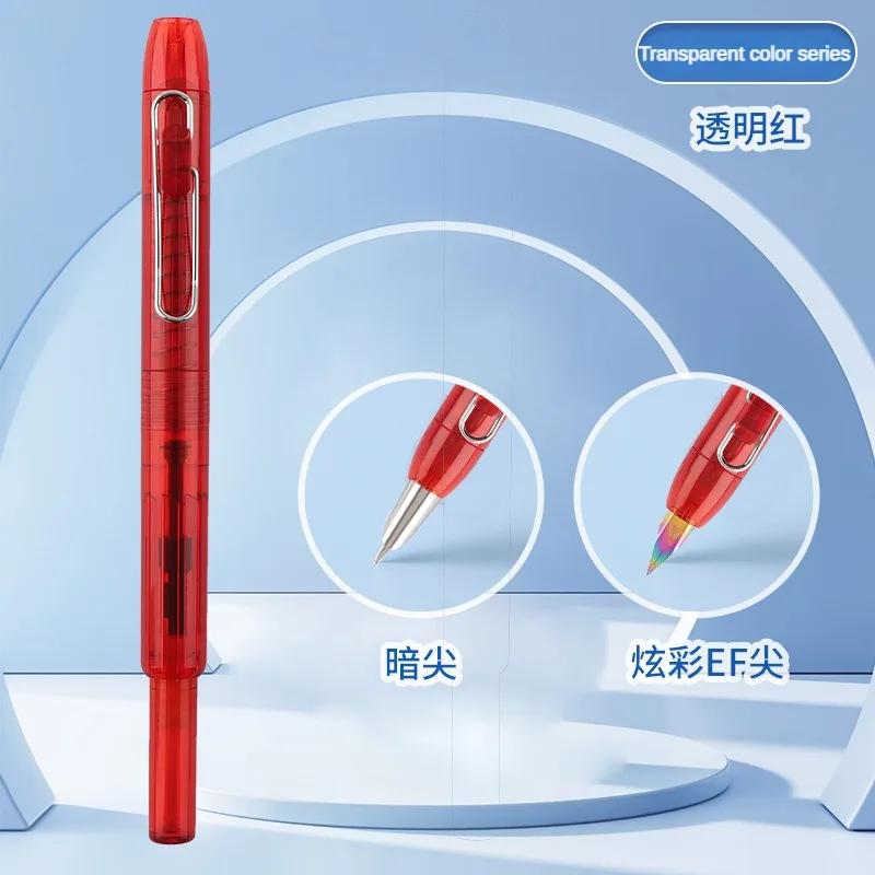 

Lanbitou 3088/3088A Press Fountain Pen EF F Retractable Metal Writing Ink Pen School Office Supplies Stationery PK JINHAO 10 A1 EF