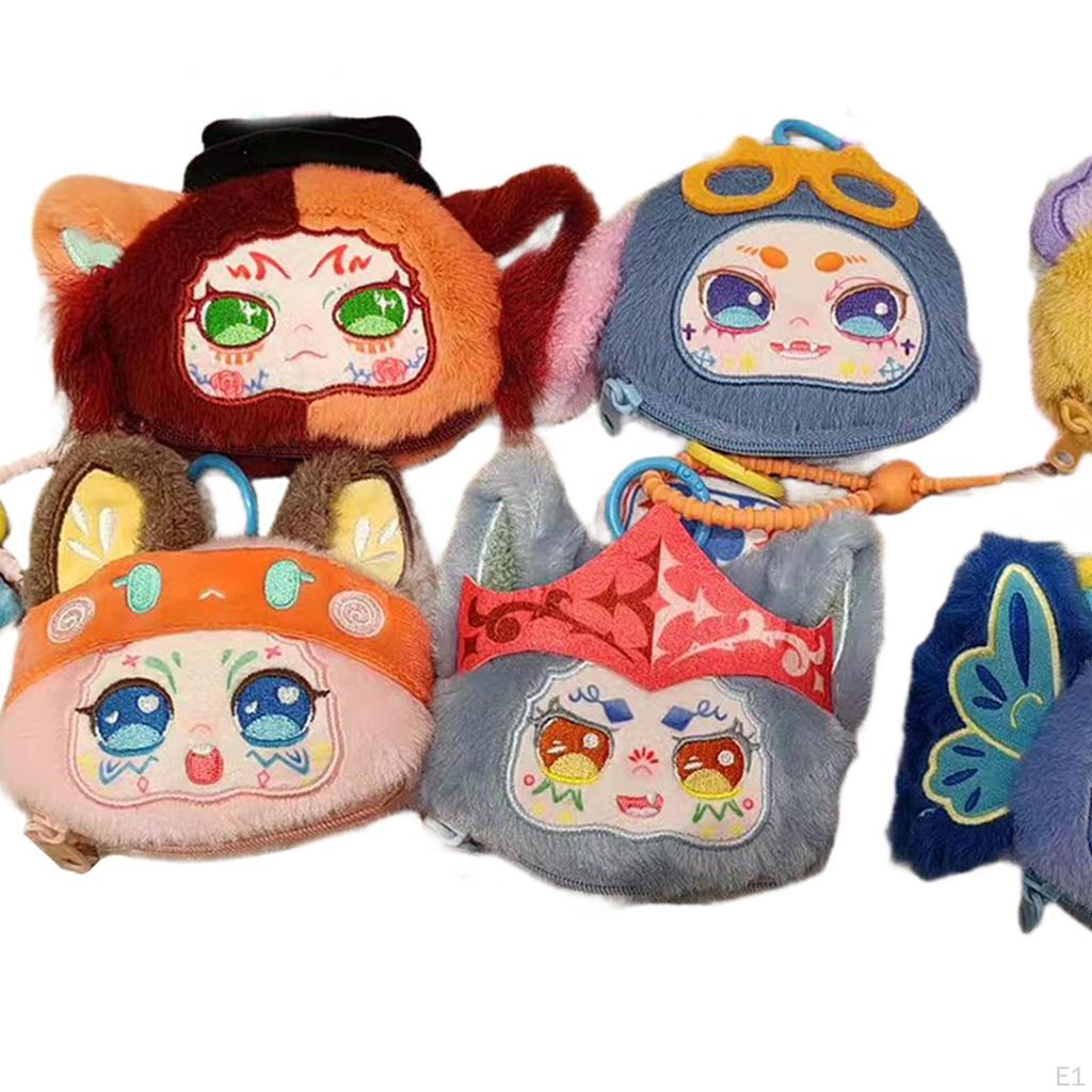 6 Pieces Plush Doll Toys Birthday Gift DIY Collectibles for Kids Girls Teens