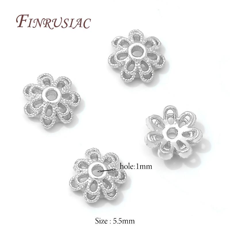 18K Gold Plated Bead End Caps For Jewelry Making,Spacer Bead Caps DIY Accessories,Round Bead Caps For Bracelets Making Findings