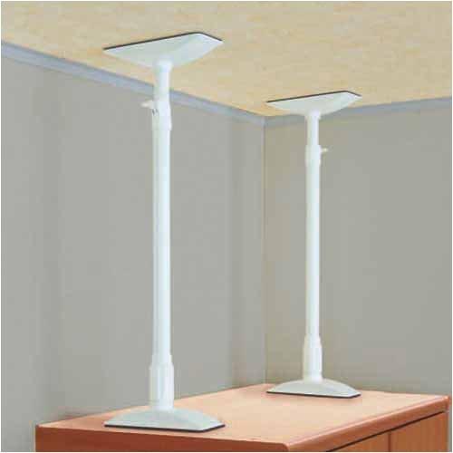 Iris Ohyama KTB-60 Furniture Anti-Tip Telescopic Rod, Large, 60-100cm High, White, Disaster Preparedness Supplies, Set of 2