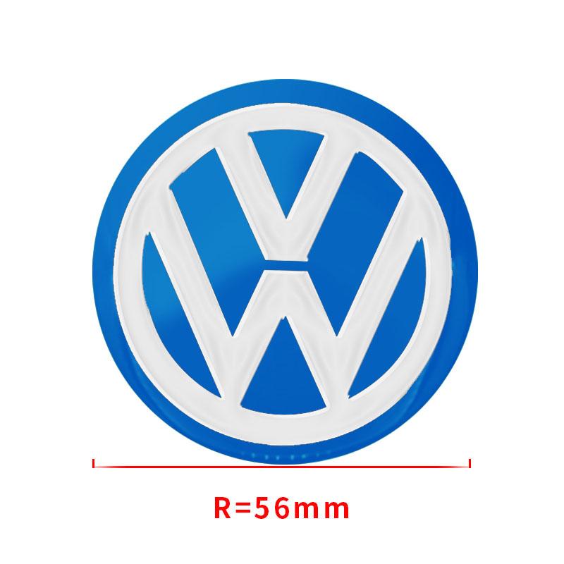 56mm Car Wheel Center Hub Cap Emblem Decal Wheel Sticker Emblem For VW Golf 3 4 MK3 MK4 Passat 3BG Polo 6N 9N Bora Vento EA1