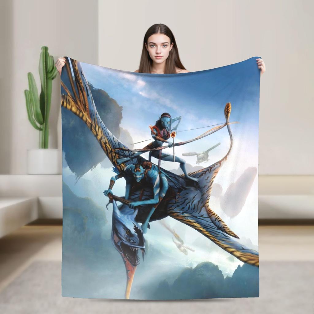 Films Avatar Blankets Quality Warm Soft Bedding Throws Winter Children Outdoor Street Trend Bedspread