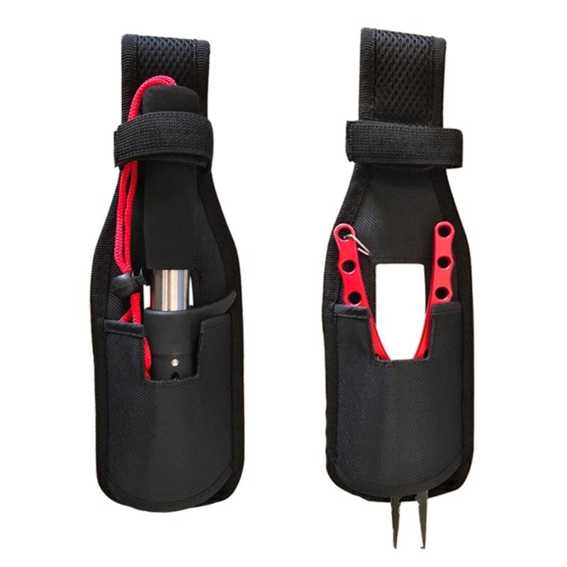 Portable Fishing Poles Support Waist Hanger Rod Rack Holder Nylon Sheath Fishing Equipment Fast Release Insert Holder