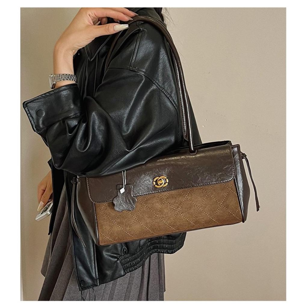 Xeie Thuk Schultertasche Damen PU Achseltasche Täglich Lässig