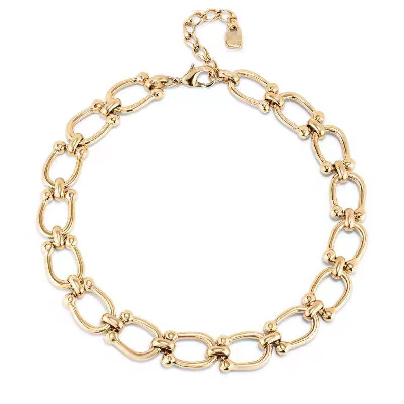 U Horseshoe Buckle Chain Bracelet Necklace Light Luxury Niche E-commerce Jewelry