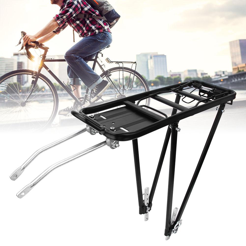 Aluminum Alloy Adjustable Bike Rear Rack Bicycle Touring Carrier for Disc V Brake Mount