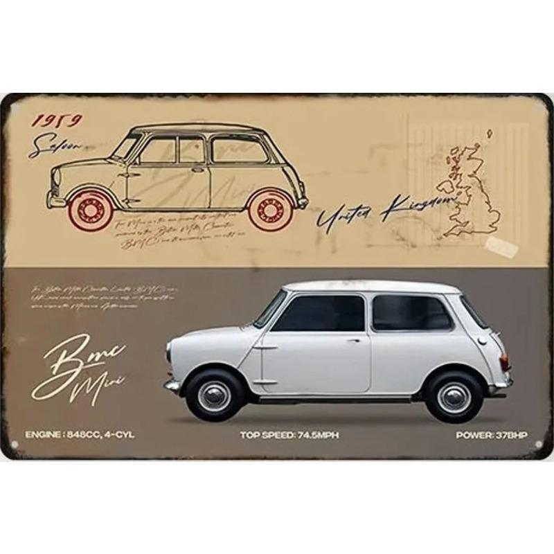 Garage Bar Metal Sign Vintage Wall Decor 20x30cm