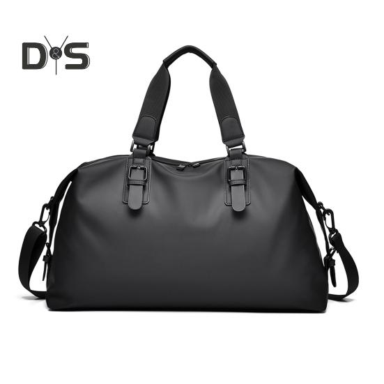 

Мужская сумка для путешествий на открытом воздухе, водонепроницаемая, с застежкой-молнией, большая вместимость, многосекционная сумка для фитнеса чёрный