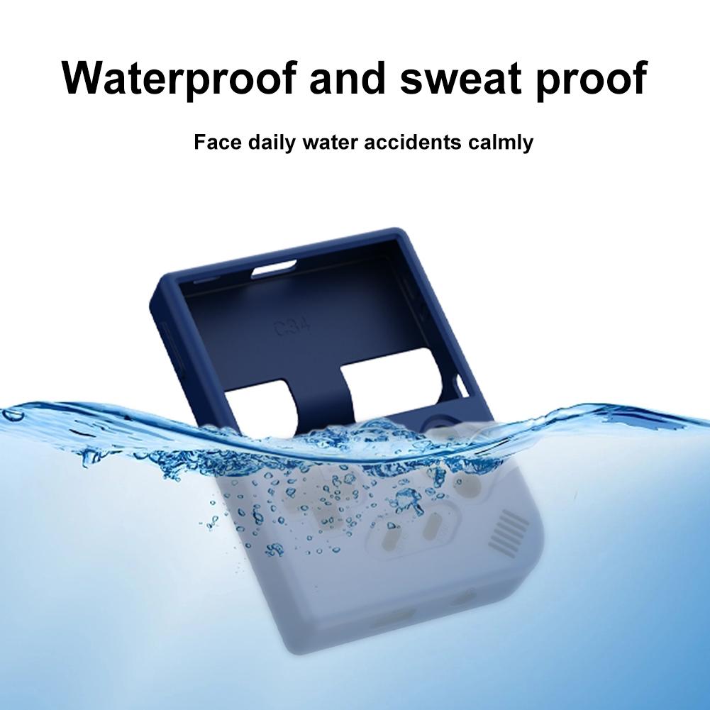 Silicone Protective Cover Shockproof Protective Case Anti-Scratch Soft Case Cover for Anbernic RG35XX Plus Handheld Game Console