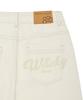 WACKY WILLY Women'S Semi-Wide Denim Pants Cream
