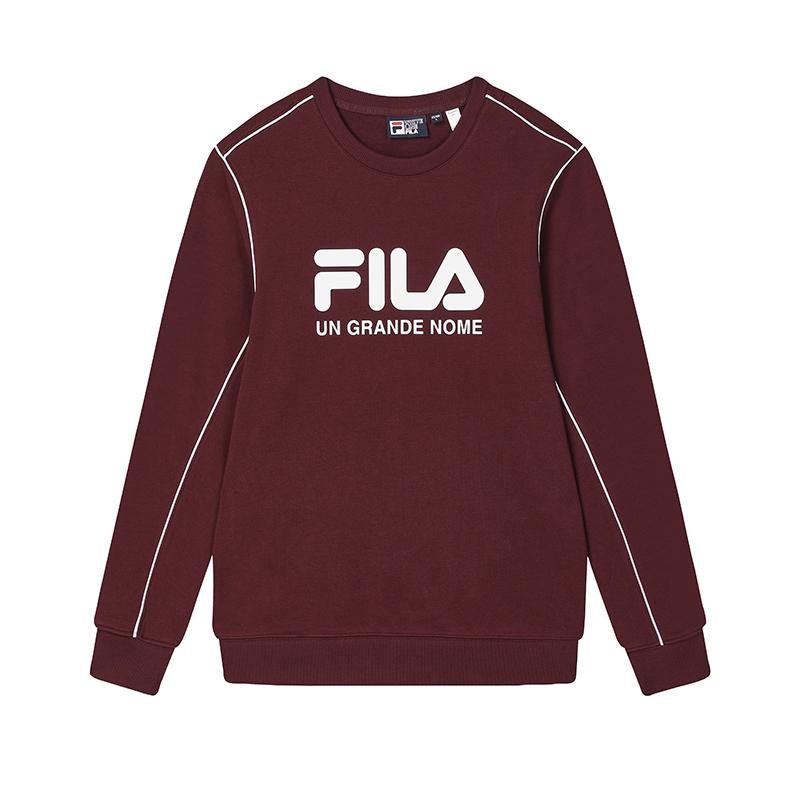 New FILA Sweatshirt Men's Tree Port Burgundy F11M449215FWI