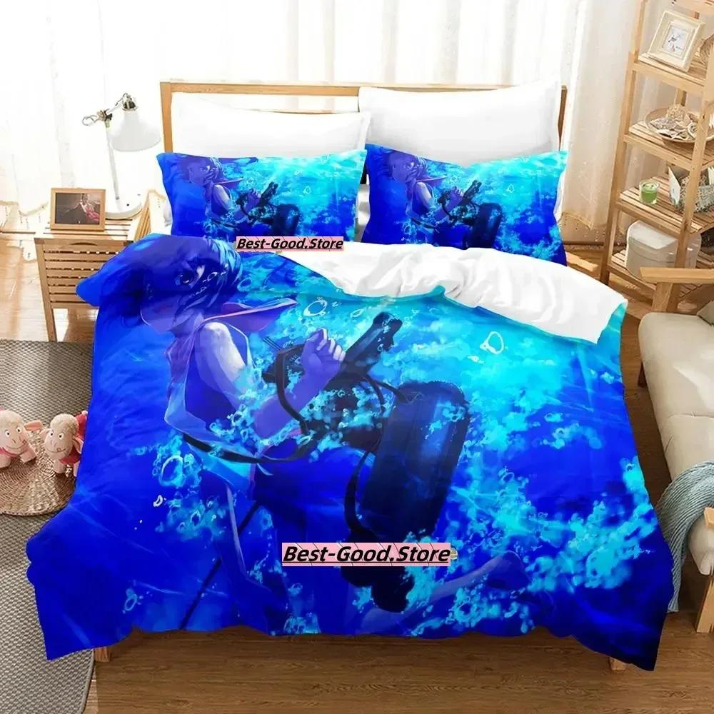 New Kantai Collection Bedding Set Duvet Cover Sheet Printed Bed Set Pillowcase Bed Full Queen King Size Comforter Bedroom