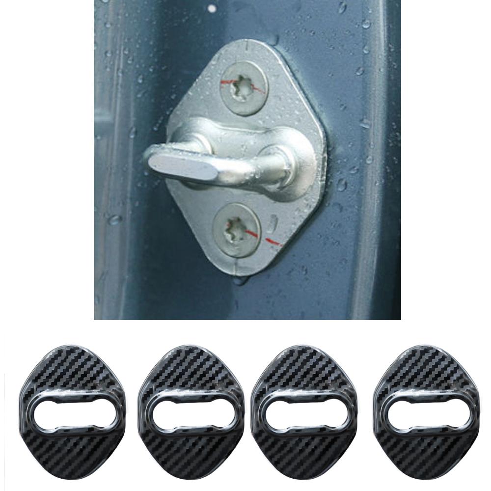 4PCS Car Door Lock Cover Case For Toyota chr Corolla Camry rav4 Yaris hilux prius avensis auris Prado verso fortuner Accessories