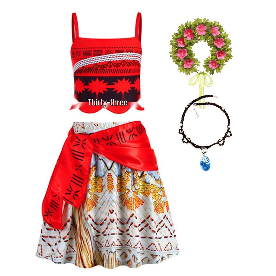 Moana Barnklänning Prinsessklänning Cosplay