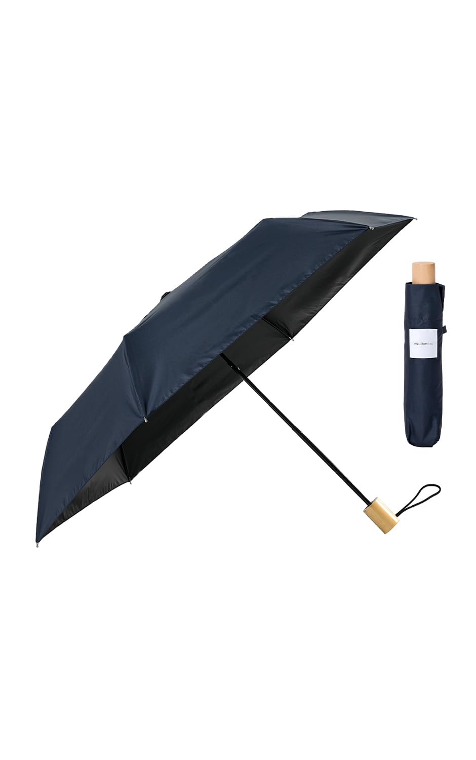 

totti Солнце и Дождь Полная УФ-защита 55 см Дождливый Супер Вода Темно-синий [матовый ++] 3. Темно-синий, Зонт, Складной, Защищающий от солнца, 100% защита, UPF50+, Женский, Спицы,