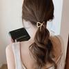 Sweet Hair Tie Alloy Bow Pendant Elastic Hair Band Ponytail Holder Women Hair Accessories Rubber Bands