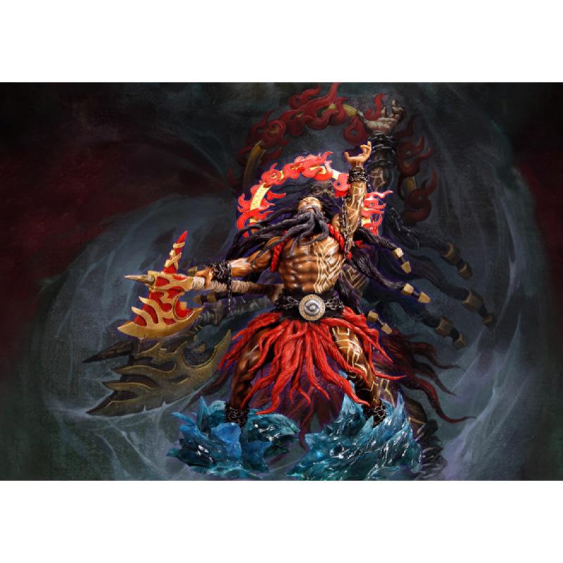 Framed Pangu Nuwa Kuafu Jingwei Poster Art, Kraft Paper Wall Hanging