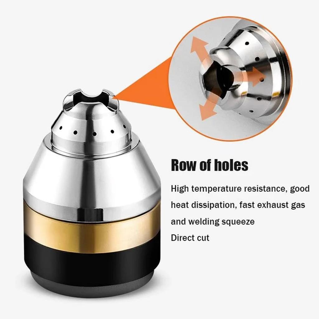 P80 Plasma Cutting Nozzle Protective Cover, P80 Nozzle Tip Electrodes Copper Cover, Insulation Direct Plasma Cutting Cutter Guide, Plasma Cutting