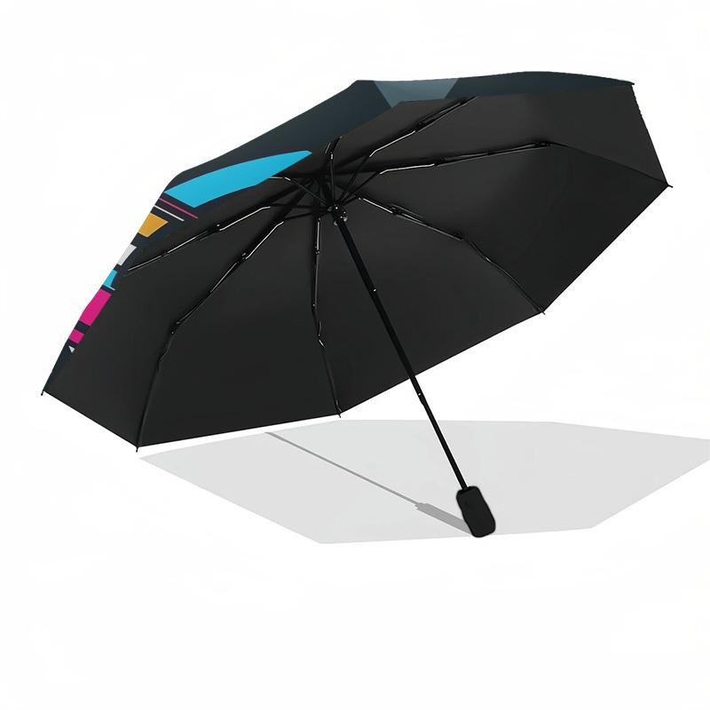 1pc Crown Emblem Design Umbrella with Plastic Handle,Suitable for All Seasons UmbrellaPT526