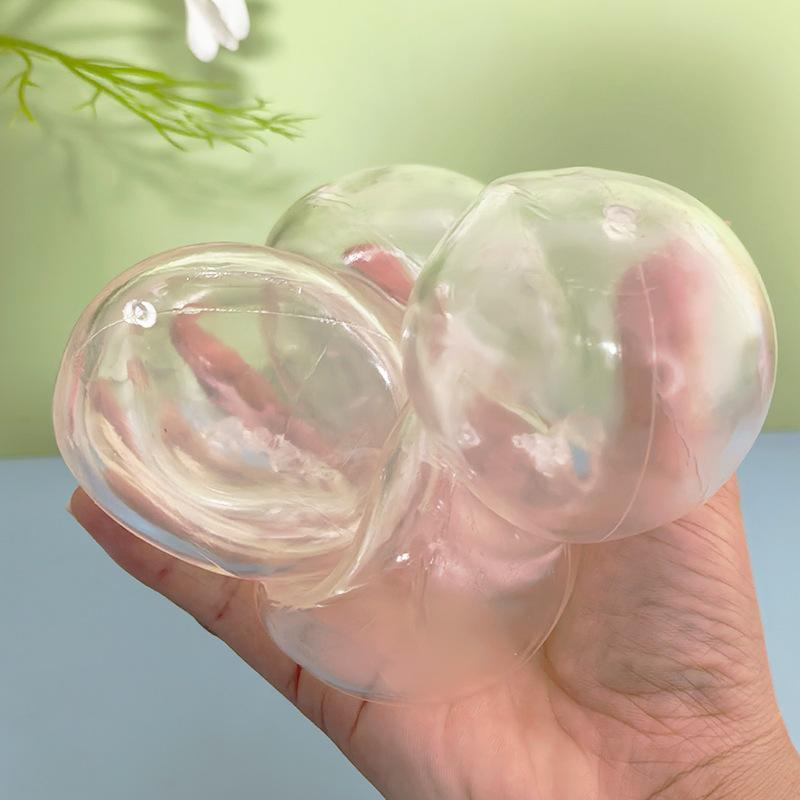 DIY Blasen Fidget Quetschspielzeug 6 Stück Weiches TPR Leere Kugelhüllen Stressabbau Spielzeug für Kinder Erwachsene Feiertagsgeschenke