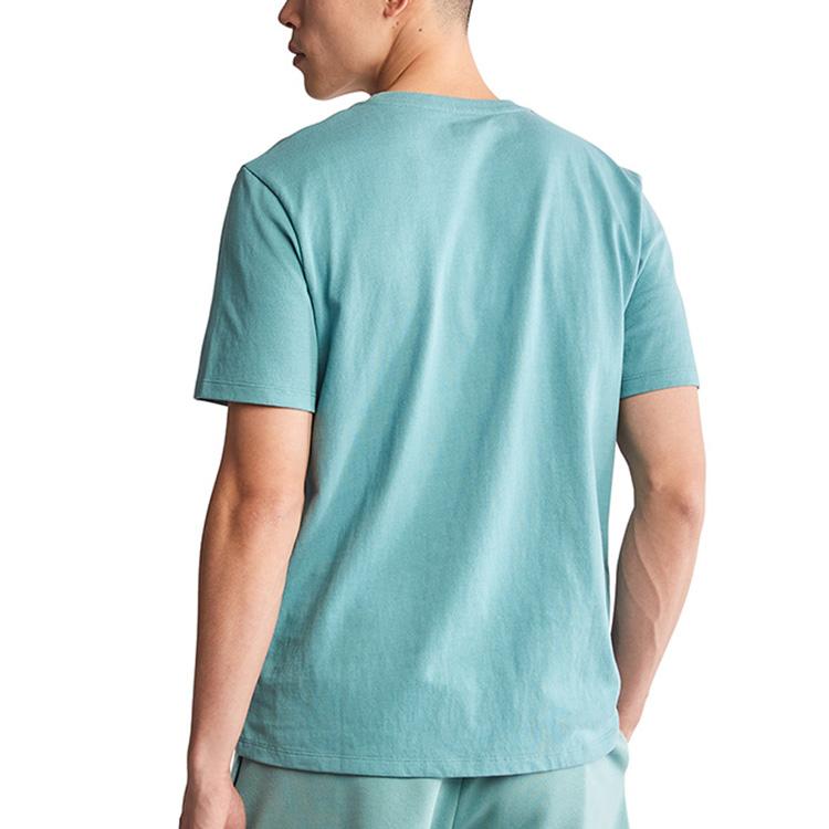 Timberland Casual Breathable Short Sleeve T-Shirt Unisex Tops Mineral-Blue A26S7-G99