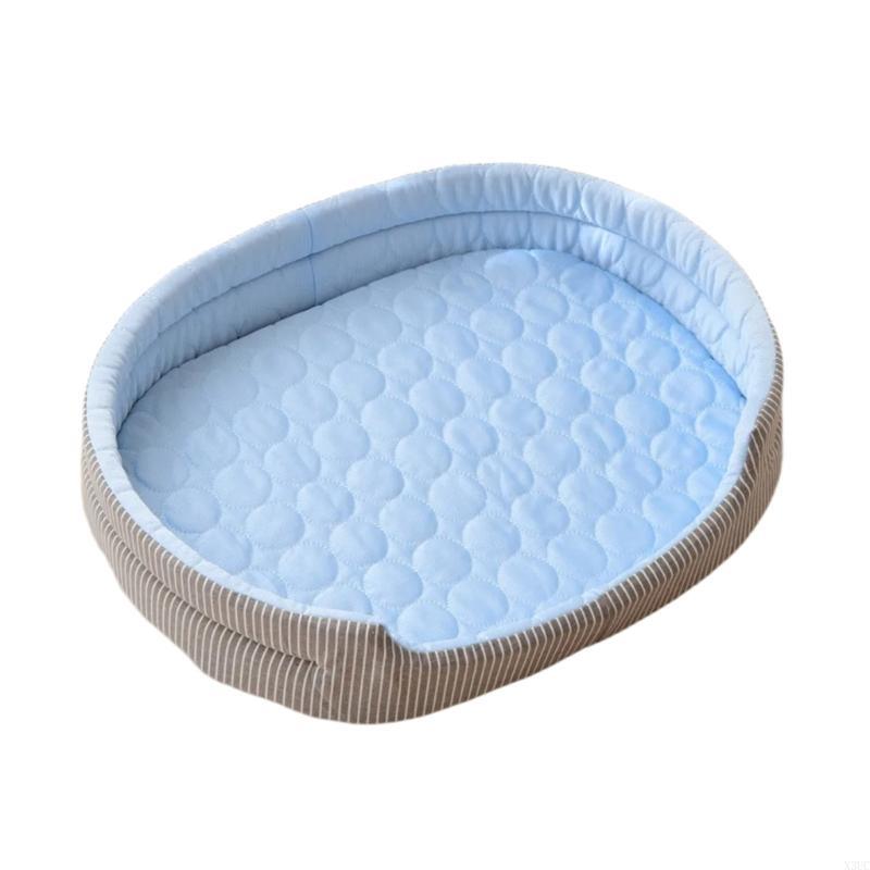 

Cats Summer Cooling Cushions Pet Bed Double Side Pad Cushions Bed Cats Cooling Bed for Hot Summer Cooling X3UC S синий