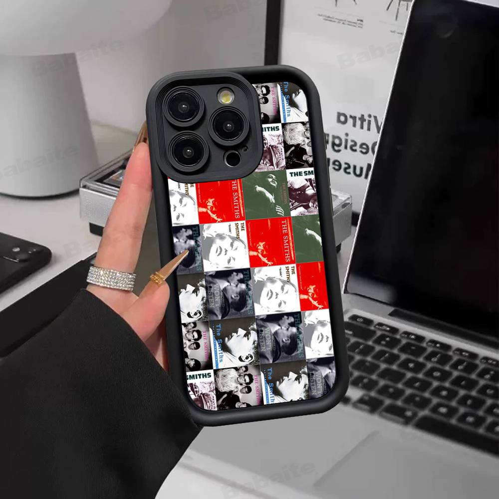 Band The S-Smiths Silicone Soft Phone Case For IPhone 17 16 14 13 12 11 15 Pro Max Plus Air Cover