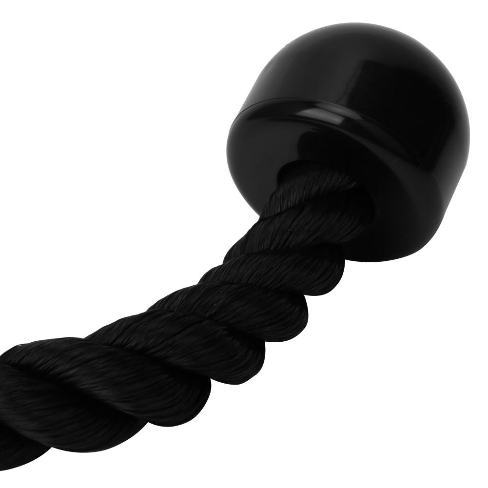 Fitness Triceps Rope, Nylon Strong Rope with Plastic Handle, Work Well for Triceps Back Biceps Shoulders, Use with Hooks or for Home Gym Equipment