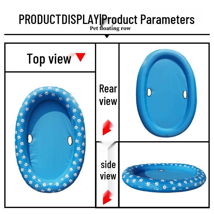 PVC Inflatable Pet Float: Cat & Dog Swimming Ring with Printed Logo - Available In 8 Colors