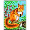 White Canvas Kit Squirrel 20x25cm