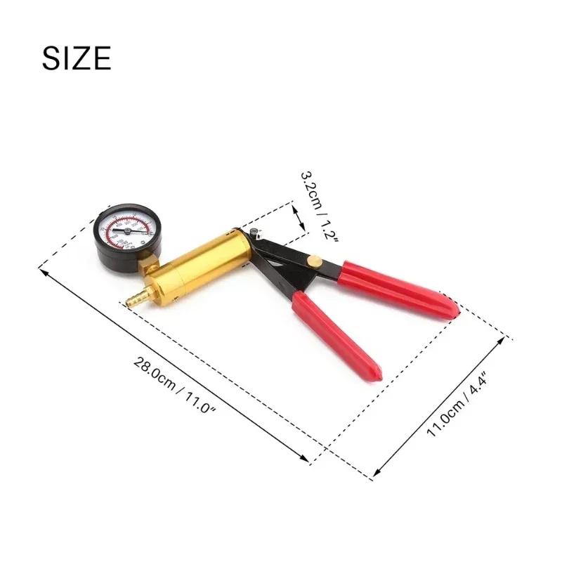 2 In 1 Brake Fluid Bleeder Hand Held Car Vacuum Pistol Pump Tester Kit Auto Oil Change Pistol Pump Tool Kits car accessories