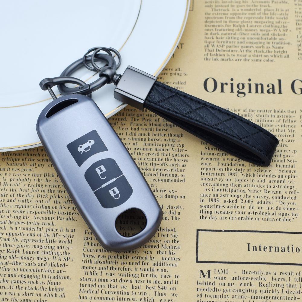 2/3/4 Buttons Tpu Car Key Cover For Mazda Cx-5 Cx-30 3 Axela 6 Atenza Cx-3 Cx-7 Cx-9 2 Demio - Car Key Case Key Chain
