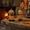 Eco-friendly Halloween Decor Pumpkin Figure Ornaments, Hand-Painted Resin Decorations with Unique Hand-painted Figures Expressions, Figurine
