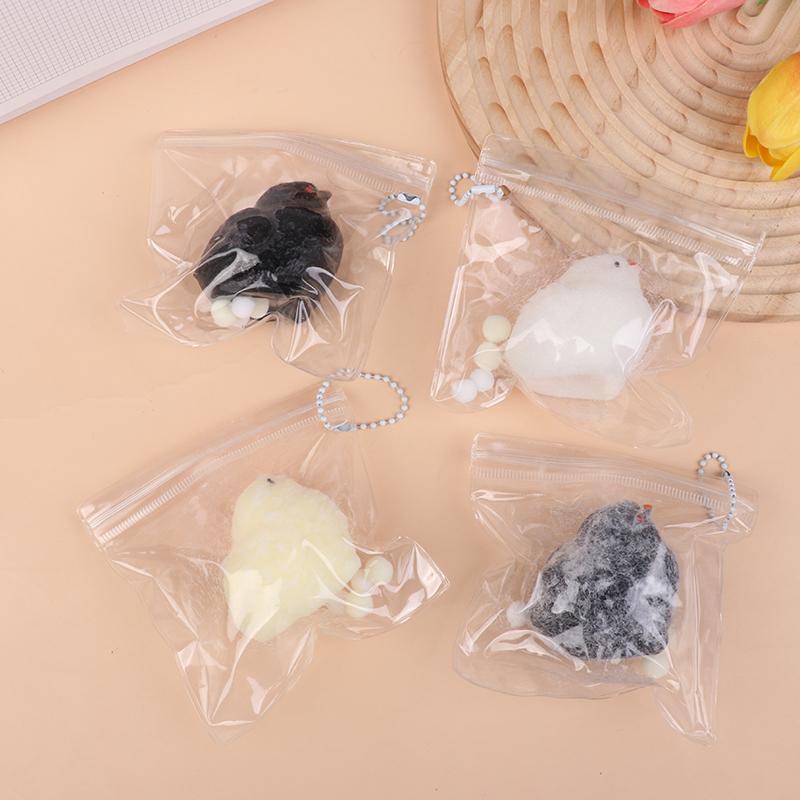 1Pc Silicone Hen Chicks Adult Kids Birthday Gift Toy Handmade Squishy Plush Simulation Yellow Chicken Squeezing Pinching Toys