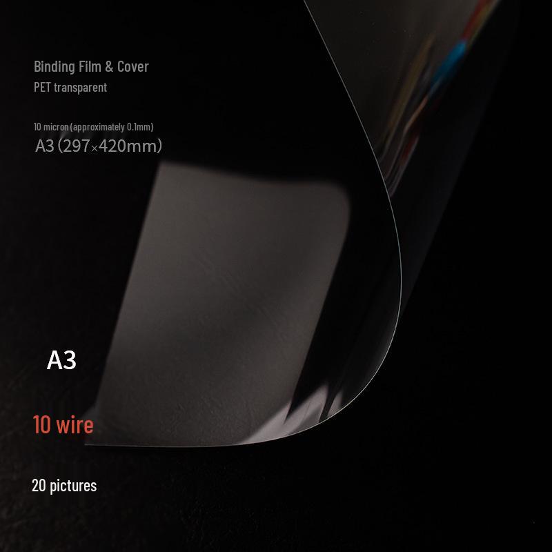 A4/A3 Frosted Transparent PVC Film for Art & Craft 