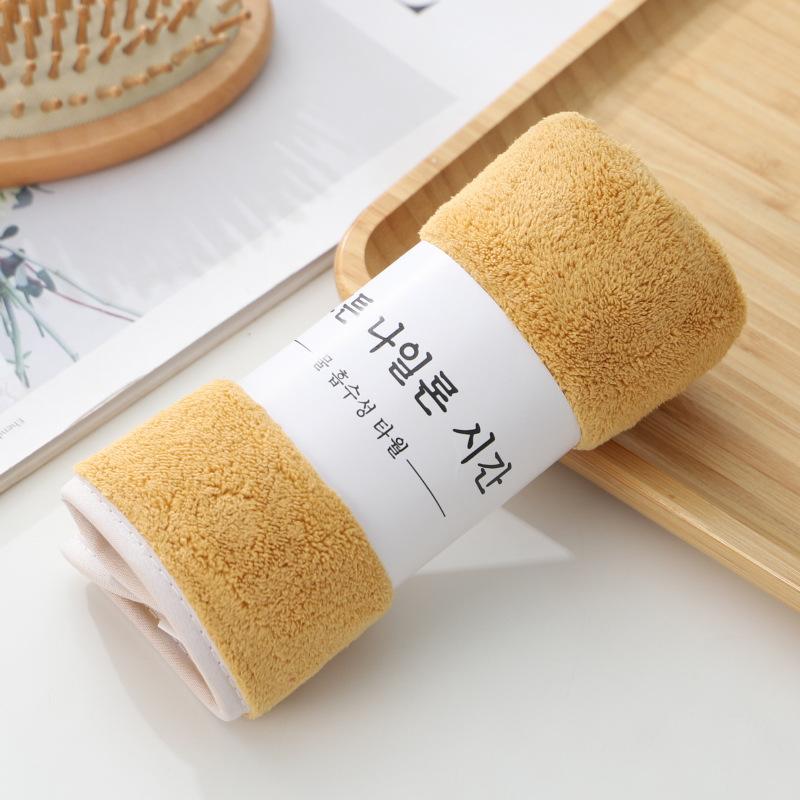 Hochdichtes Korallenflanellhandtuch Verdicktes und stark saugfähiges Waschlappen