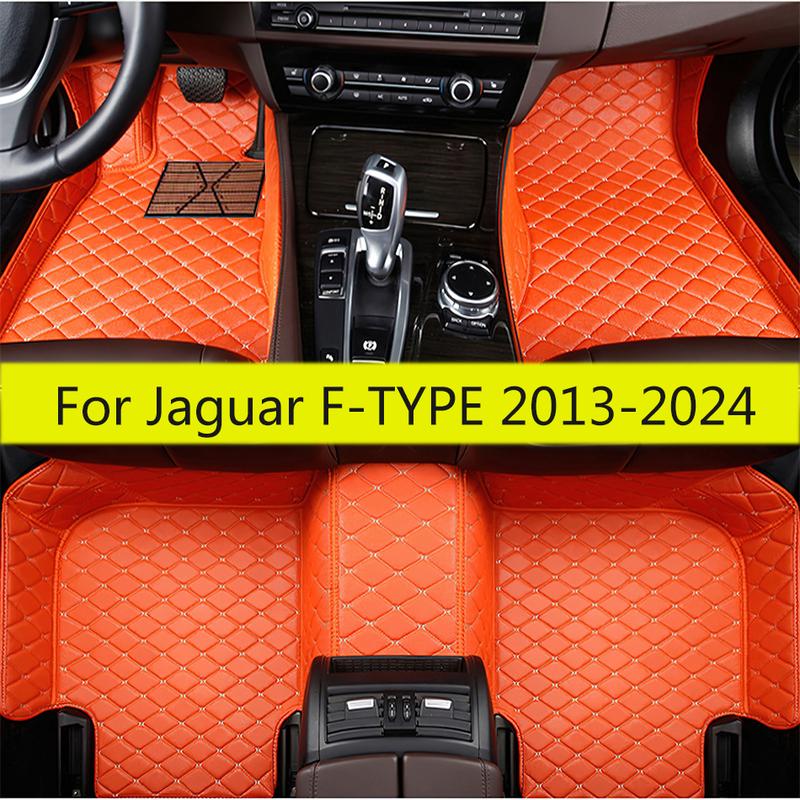 Car Floor Mats For Jaguar F-TYPE 2024 2018 2017 2016 2015 2014 2013 Carpets Auto Foot Rugs Accessories