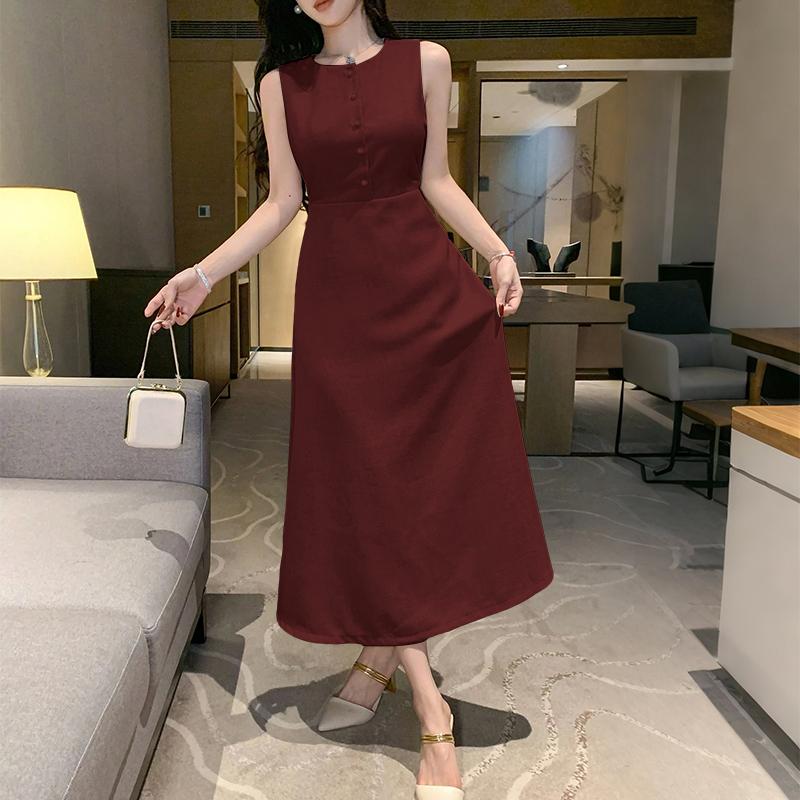 

ZANZEA Женское летнее повседневное платье без рукавов с круглым вырезом L