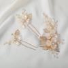 Haodeliy Hair Ornament Headpiece Set with Comb and Handmade Bridal Hair Wedding Flower Hair Perfect for Entrance and Suitable for Kimono 3-Piece